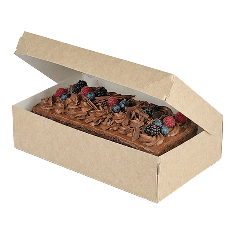 Упаковка для десертов 1900 мл 230х140х60 крафт белый CAKE OSQ