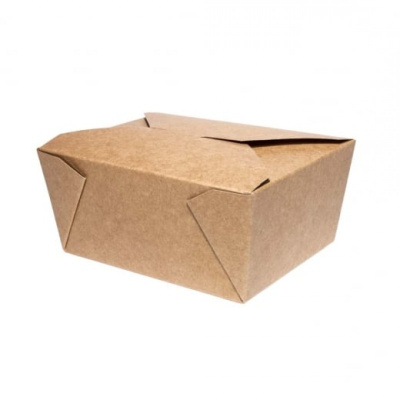 Контейнер бумажный FOLD BOX 900 мл КРАФТ OSQ