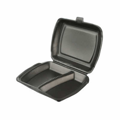 Ланч-бокс 2-секции 247х206х70 черный