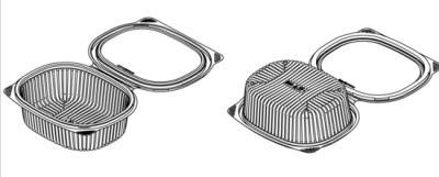 Контейнер-ракушка БОПС овал 0452 (РКС-500) 500 мл 159х130х56 прозрачный Мультипак