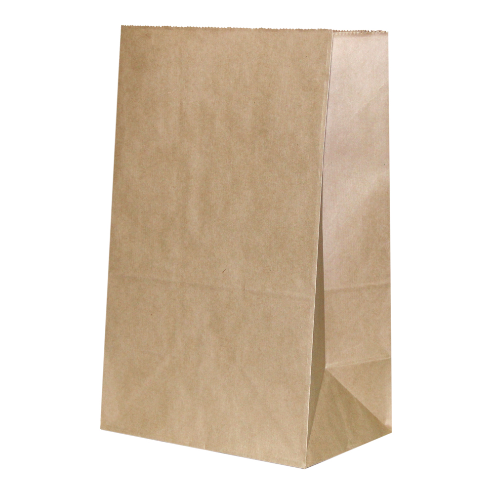Пакет бумажный 220х120х290 крафт 50 г/м2 с прямоугольным дном без печати Пакет бумажный 220х120х290 крафт 50 г/м2 с прямоугольным дном без печати