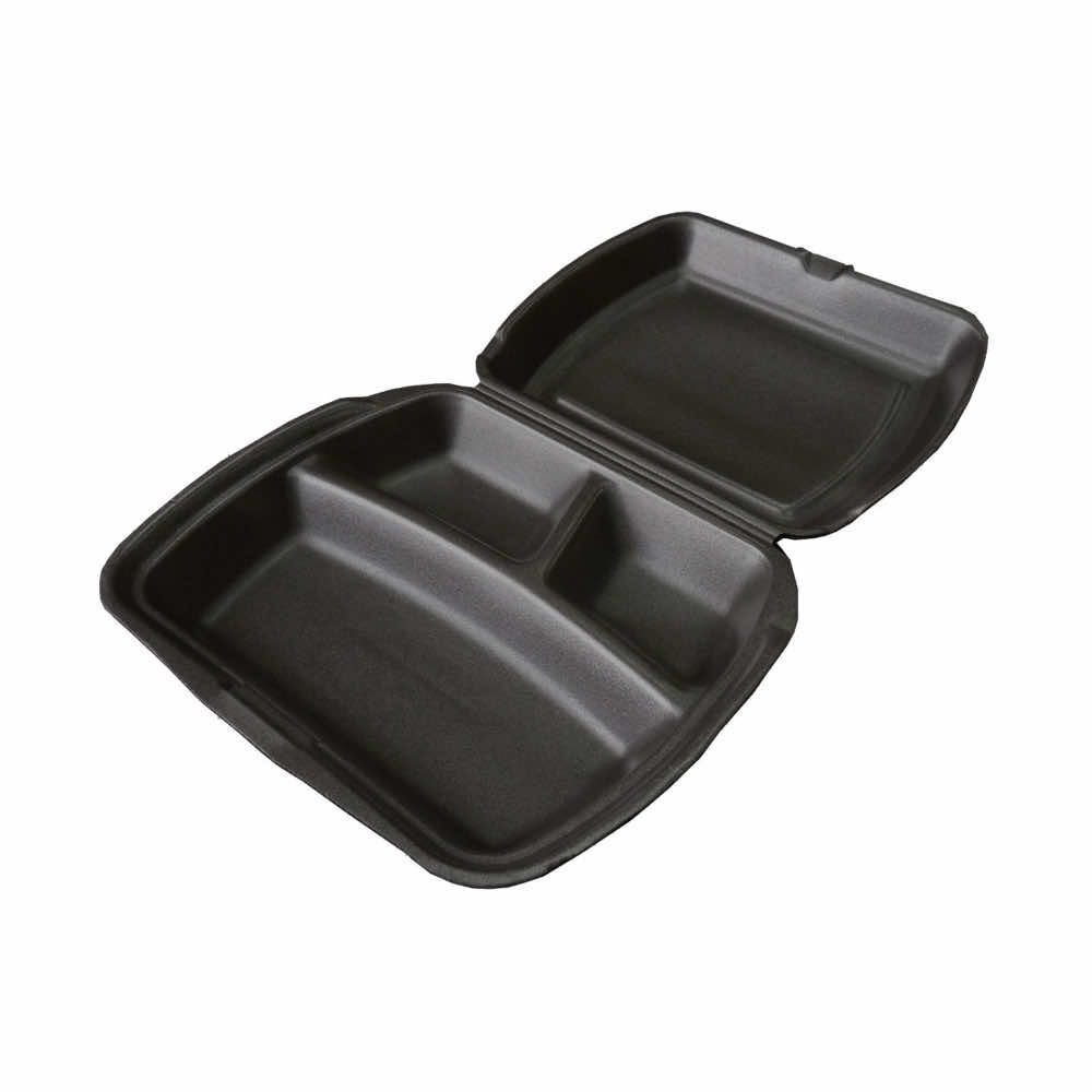 Ланч-бокс 3-секции 247х206х70 черный