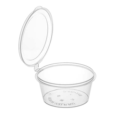 Соусник ПП 30 мл прозрачный с верхним закрытием "2023"