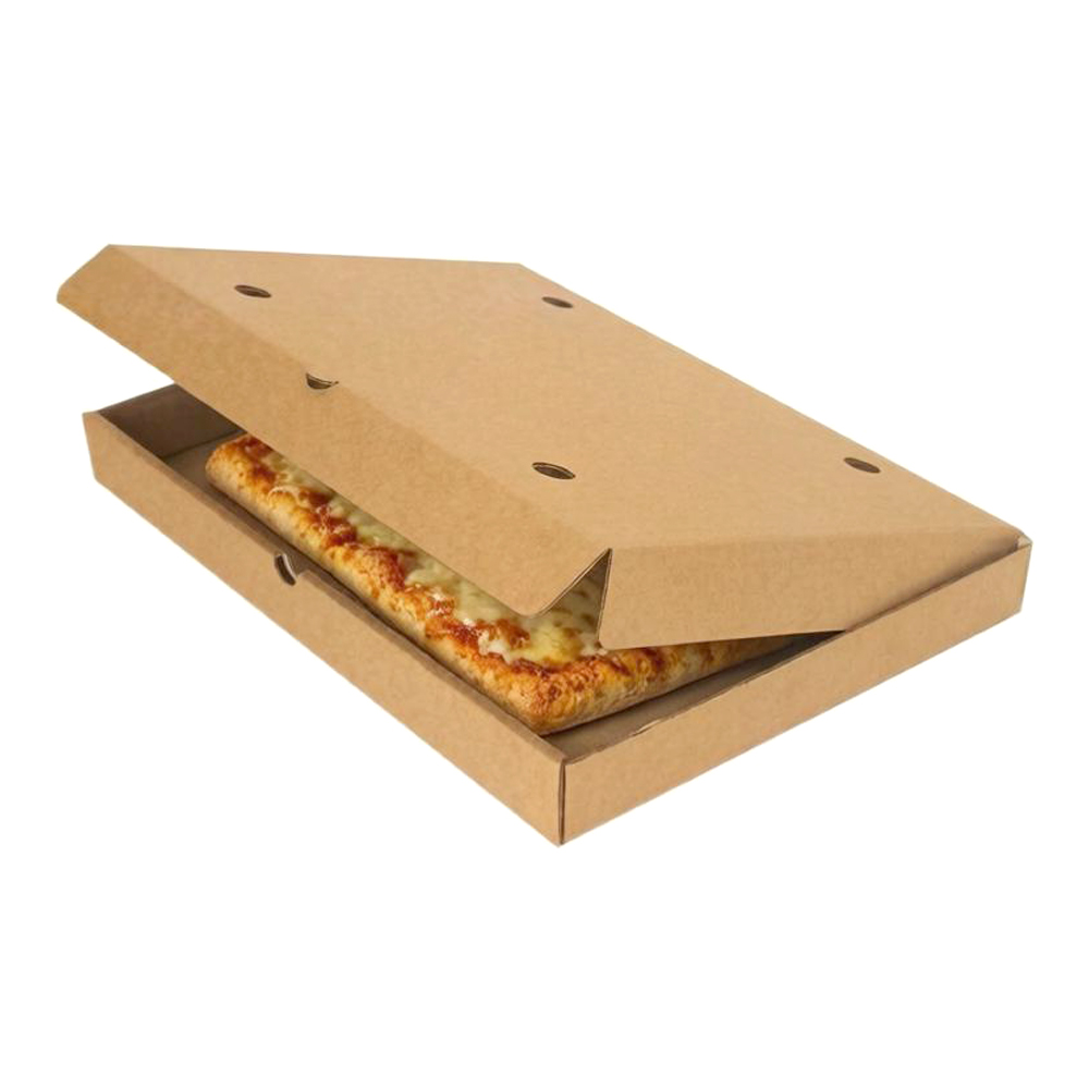 Коробка под римскую пиццу 400x300x45 гофрокартон бурый бурый Т-23
