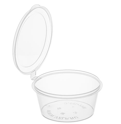 Соусник 50 мл прозрачный с верхним закрытием "2023" ПП Соусник 50 мл прозрачный с верхним закрытием "2023" ПП