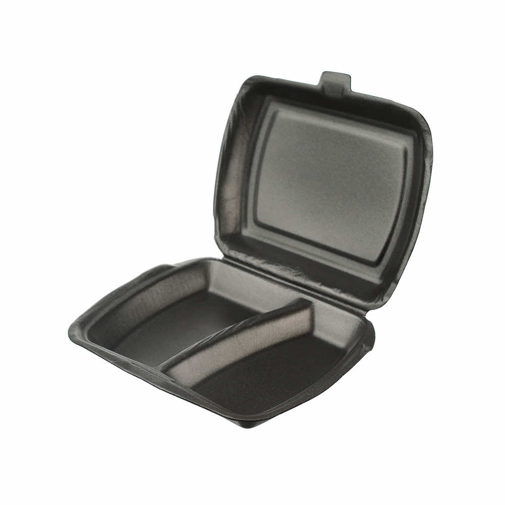 Ланч-бокс 2-секции 247х206х70 черный